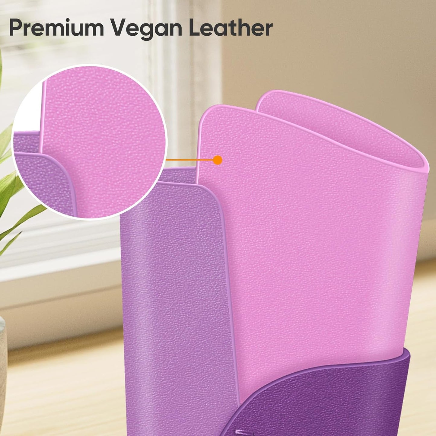 FINTIE Eyeglasses Holder, Vegan Leather Glasses Stand Case For Nightstand | Nightstand Glasses Holder, Desktop Organizer, For Glasses/Remote/Pen Storage, Small Item Storage, Anti-Scratch