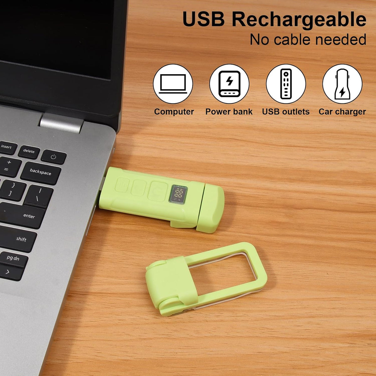Rechargeable Book Light, Clip-On LED Reading Light, Eye-Caring