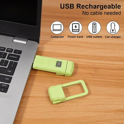 Rechargeable Book Light, Clip-On LED Reading Light, Eye-Caring