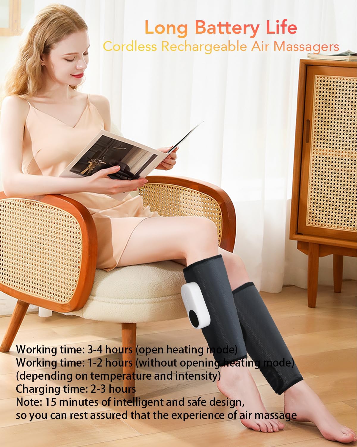 LINGTENG Leg Massager for Circulation and Pain Relief, Calf Air Compression