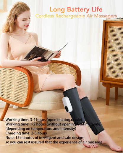 LINGTENG Leg Massager for Circulation and Pain Relief, Calf Air Compression