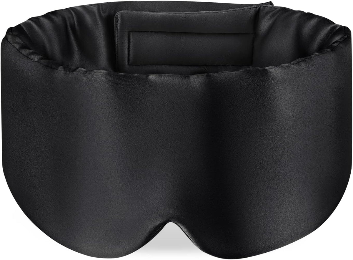 Zenssia 100% Mulberry Silk Sleep Mask Eye Mask for Men and Women, Light Plum