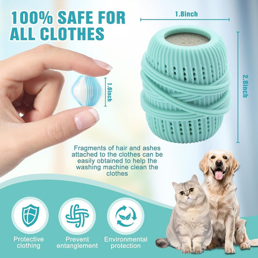 Pet Hair Remover for Laundry, for Bedding & Clothes use in Washing Machine (12, Yellow)