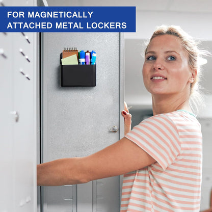 Magnetic Dry Erase Marker Holder, Magnetic Pen Holder, Black | Whiteboard Marker Holder, Magnetic Marker Holder for Fridge, Whiteboard, Locker, Magnetic Cup for Dry Erase Board, 1 Pack