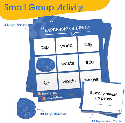 Keeping Busy Expressions Set 1 Dementia Activities for Seniors | Alzheimer Products for Elderly Patients | Fun Memory Game Toy & Cognitive Brain Puzzle for Senior Citizens w/Memory Loss or Alzheimers