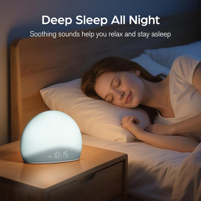 HOUSBAY Sunrise Alarm Clock with White Noise Sound Machine for Bedroom