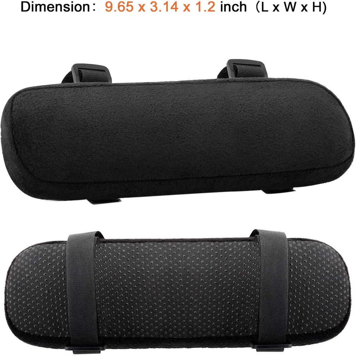 MOSISO Chair Armrest Pads, Home/Office Chair Arm Rest Covers, Black