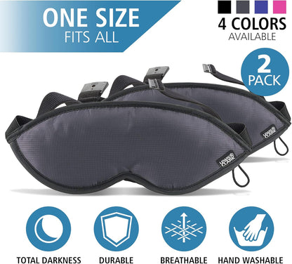 Lewis N. Clark Comfort Sleep Mask | Eye Mask for Travel | Comfortable & Breathable | Light Blocking & Adjustable | Light Blue