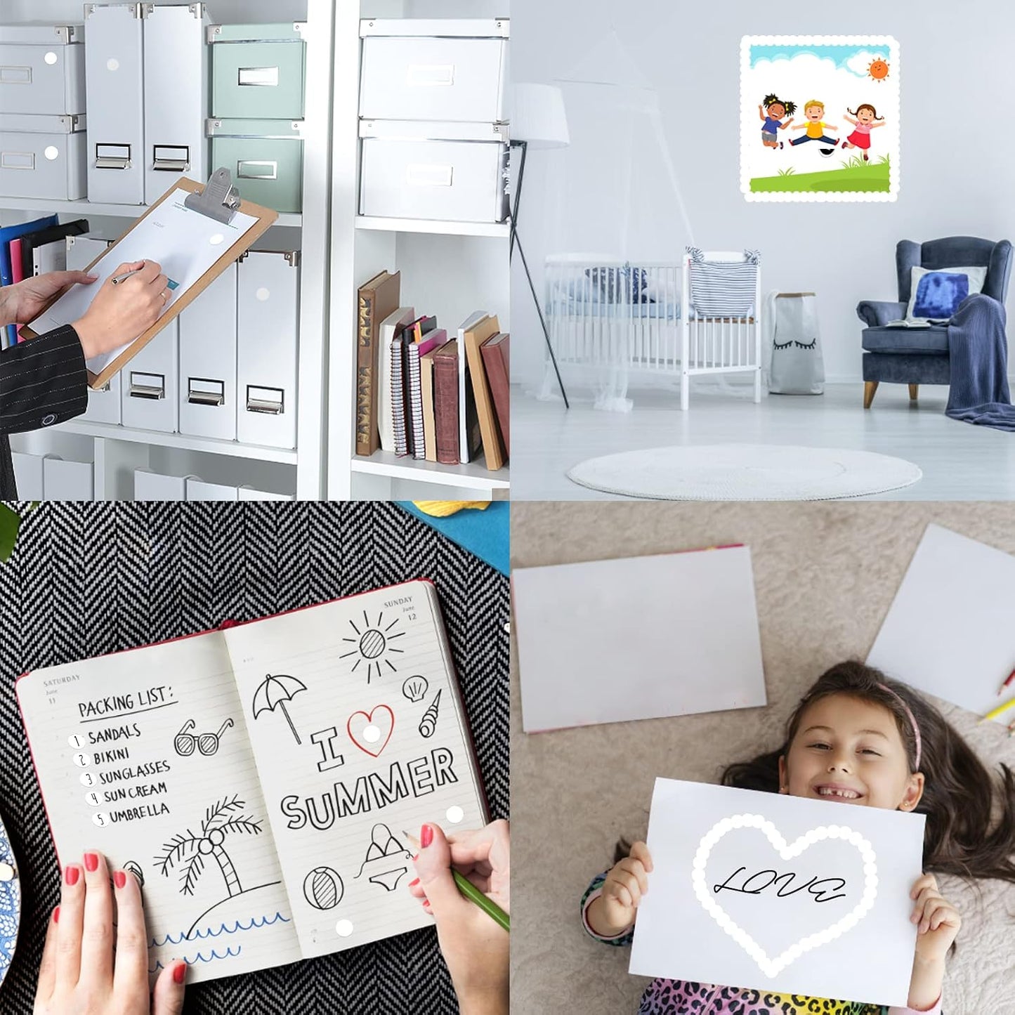 3500 Pieces Dot Stickers, 3/4 inch Color Coding Labels, 10 Color Circle Price Stickers for Office Classroom Student