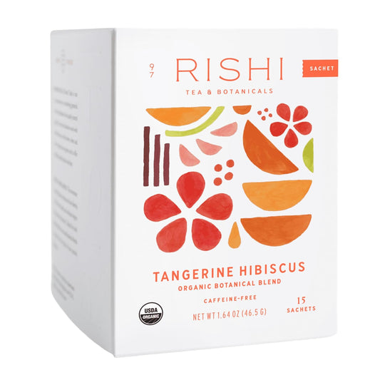 Rishi Tea Tangerine Hibiscus Organic Herbal Tea Bags, Caffeine Free