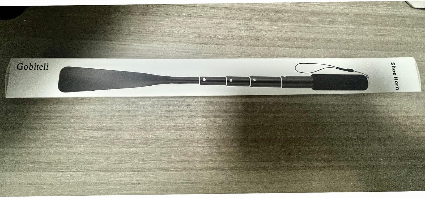 Shoe Horn,Long Retractable Aluminum Shoe Horn Long Handle for Seniors,Men,Women and Kids