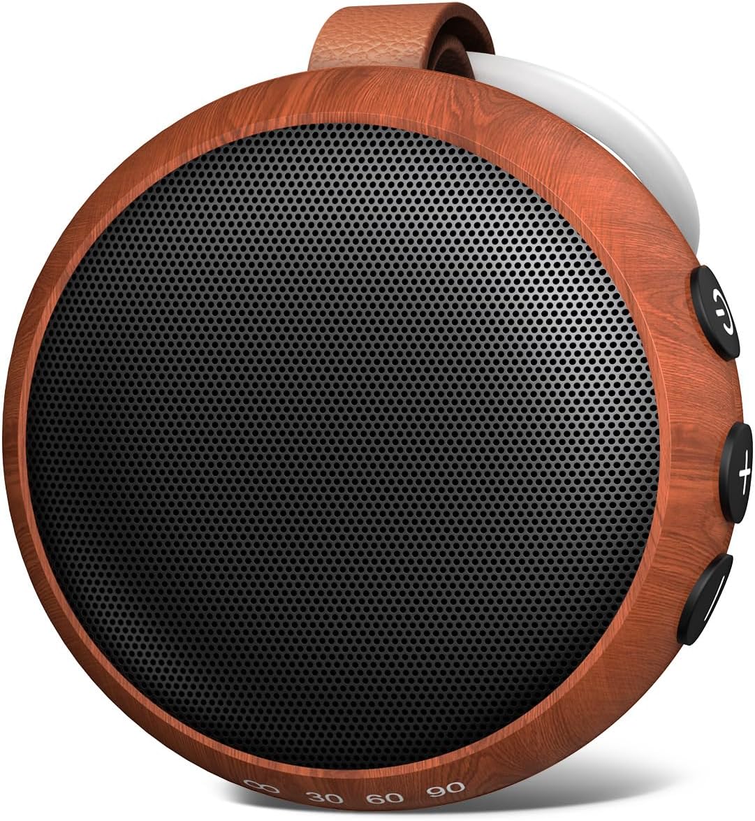 Portable Sound Machine Baby White Noise Machine Travel Noise Machine with 30 Soothing Sounds for Newborn Kids Adults Battery Sleep Brown Noise Masker 4 Timers Memory Function for Travel Home Office