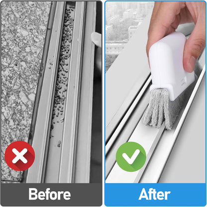 Palksky Window Track Cleaner Set, Window Groove Cleaning Brush Tools, 7PCS