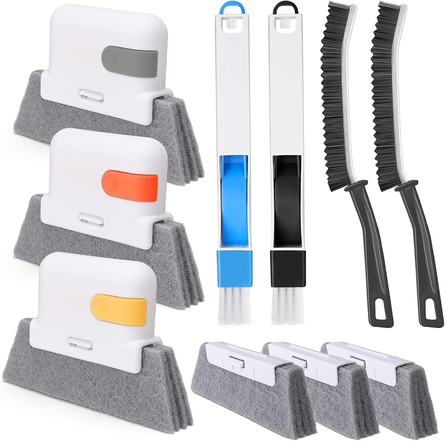 Palksky Window Track Cleaner Set, Window Groove Cleaning Brush Tools, 7PCS