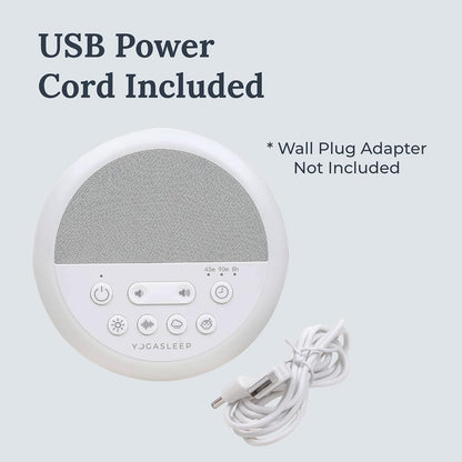 Yogasleep Nod White Noise Sound Machine, With Soft Night Light & Sleep Timer, 20 Sound Options Including Lullabies, Nature & Pink Noise, Sleep Aid For Baby & Adults, Noise Canceling For Office Privacy