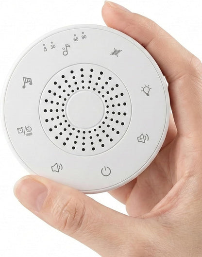 White Noise Sound Machine for Sleep, Portable White Noise Sound Machine with 30 Soothing Sounds, 3 Timers, Night Light, Memory Function for Baby Registry, Adults, Kids, Travel, Home, Office