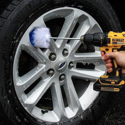 Multi-Purpose Drill Brush Attachment, Showers, Tubs, Carpet, Tile, Grout, Medium Bristle for Ultimate Cleaning Power