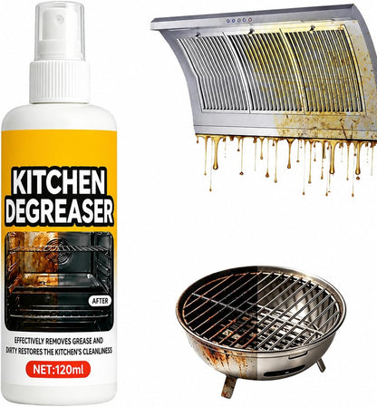 Oven Cleaner, 2026 New Kitchen Degreaser, Spray Grill Cleaner, Heavy Duty Degreaser, Multi-Use for Grills,Oven, Air Fryer, Home & Commercial Kitchen (1pcs, 120ml)