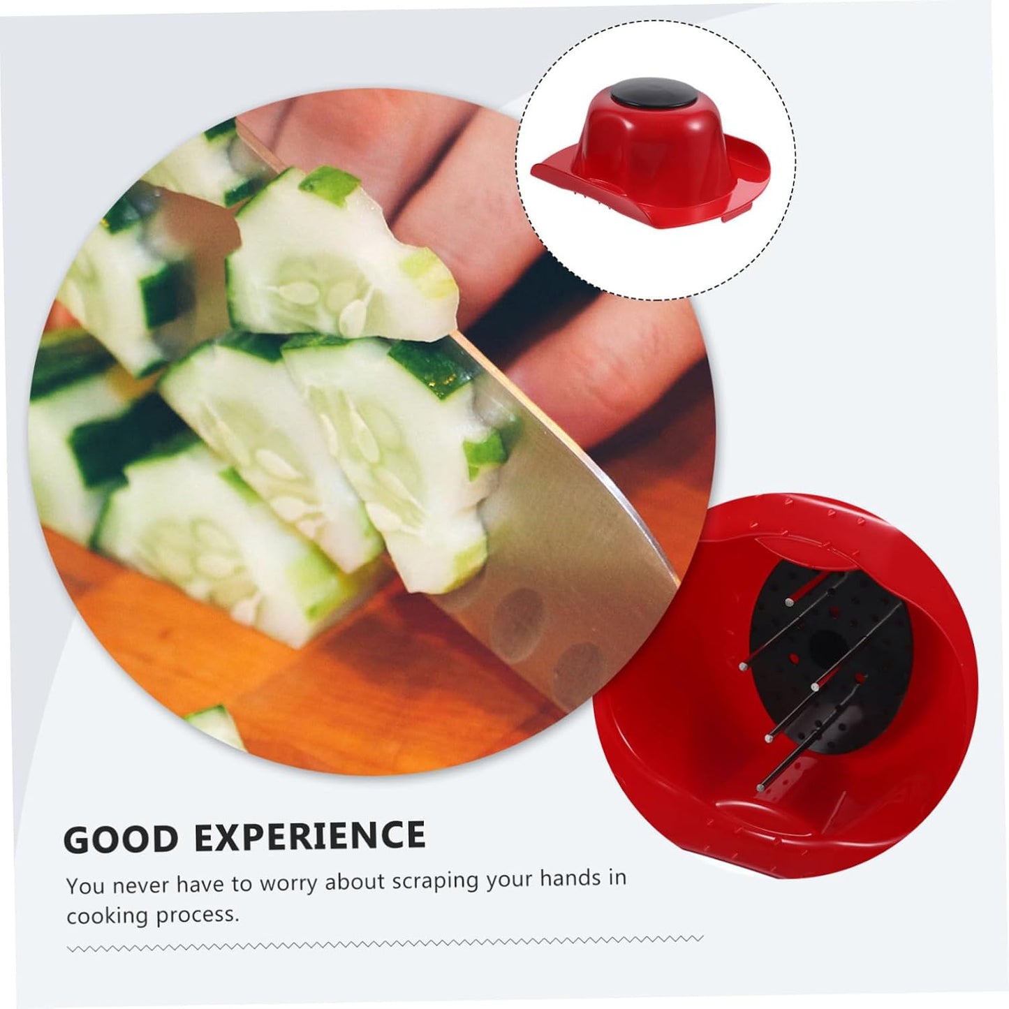 1pc Food Safety Holder Lightweight Finger Protector for Safe Slicing and Cutting Kitchen Guard for Vegetables and Food Prep Easy to Clean and Use