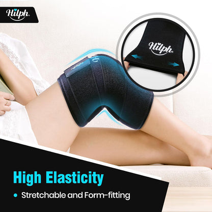 Hilph Knee Ice Pack Sleeve, Flexible Gel Ice Pack for Knee Pain Relief