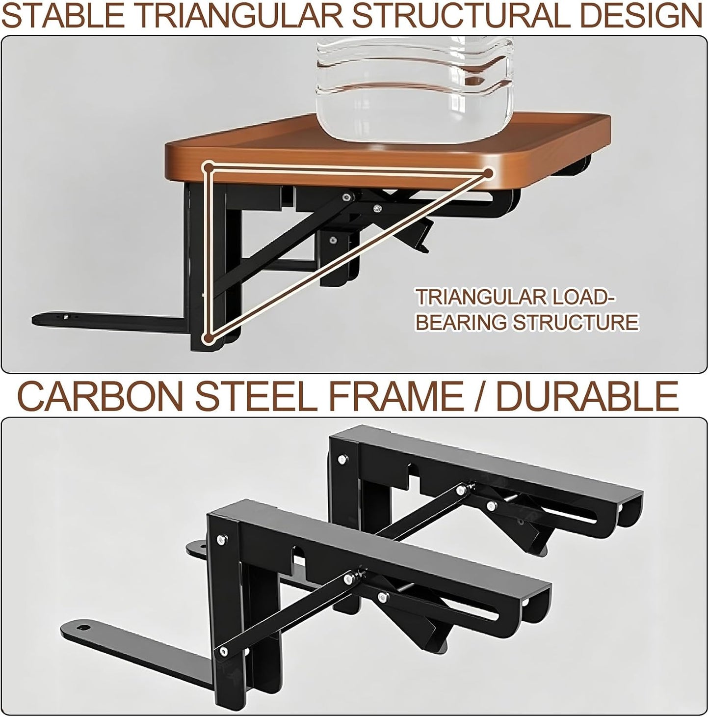 Raised Bedside Shelf for Bed Tray Table Under Mattress，Natural | for Box Spring Plate Platform Bed Nightstand Shelf Bedside Caddy College Dorm Room