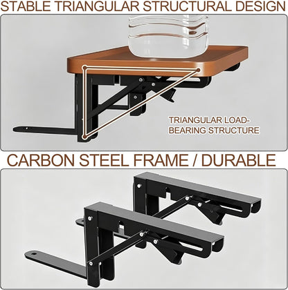 Raised Bedside Shelf for Bed Tray Table Under Mattress，Natural | for Box Spring Plate Platform Bed Nightstand Shelf Bedside Caddy College Dorm Room