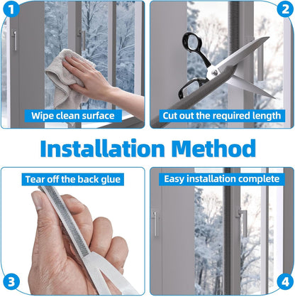 20FT Brush Weather Stripping, Self-Adhesive Pile Door Seal Strip for Sliding Doors and Windows, Felt Weatherstrip Draft Stopper, Soundproof Dustproof Window Gap Seal, Gray