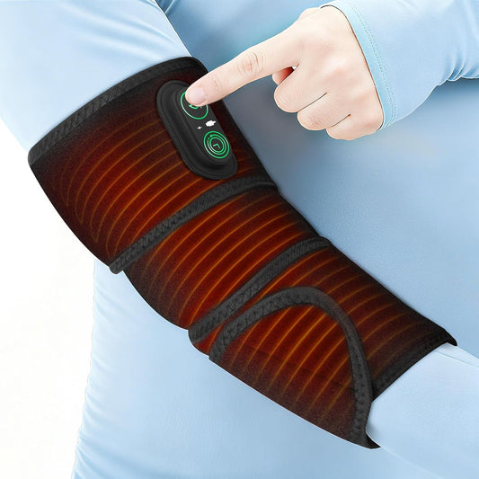 Cordless Arm Heating Pad Wrap with Red Light, FSA Eligible HSA Approved 5000mAh Elbow Heating Pad Wrap, Fast Heating, Heated Elbow Arm Sleeve with 3 Heat & Timing Settings