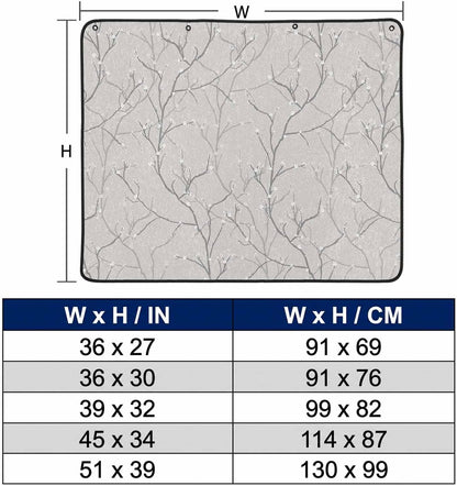 Magnetic Fireplace Cover White Vines Fireplace Screen Decorative Flowers Leaves Tree Branches Insulation Fireplace Blocker Blanket Save Energy Fireplace Draft Stopper Covers for Living Room 39x32 Inch