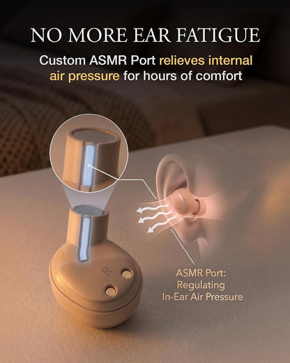 Final Audio ZE500 True Wireless ASMR Earbuds - Ultra-Compact Bluetooth Sleep Earbuds for Side Sleepers, 3D Binaural Sound, Zero Ear Pressure, Custom Tuned for Relaxation & ASMR (Dark Gray)