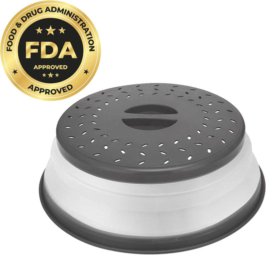 Microwave Splatter Cover Collapsible Microwave Cover for Food 10.5 inch