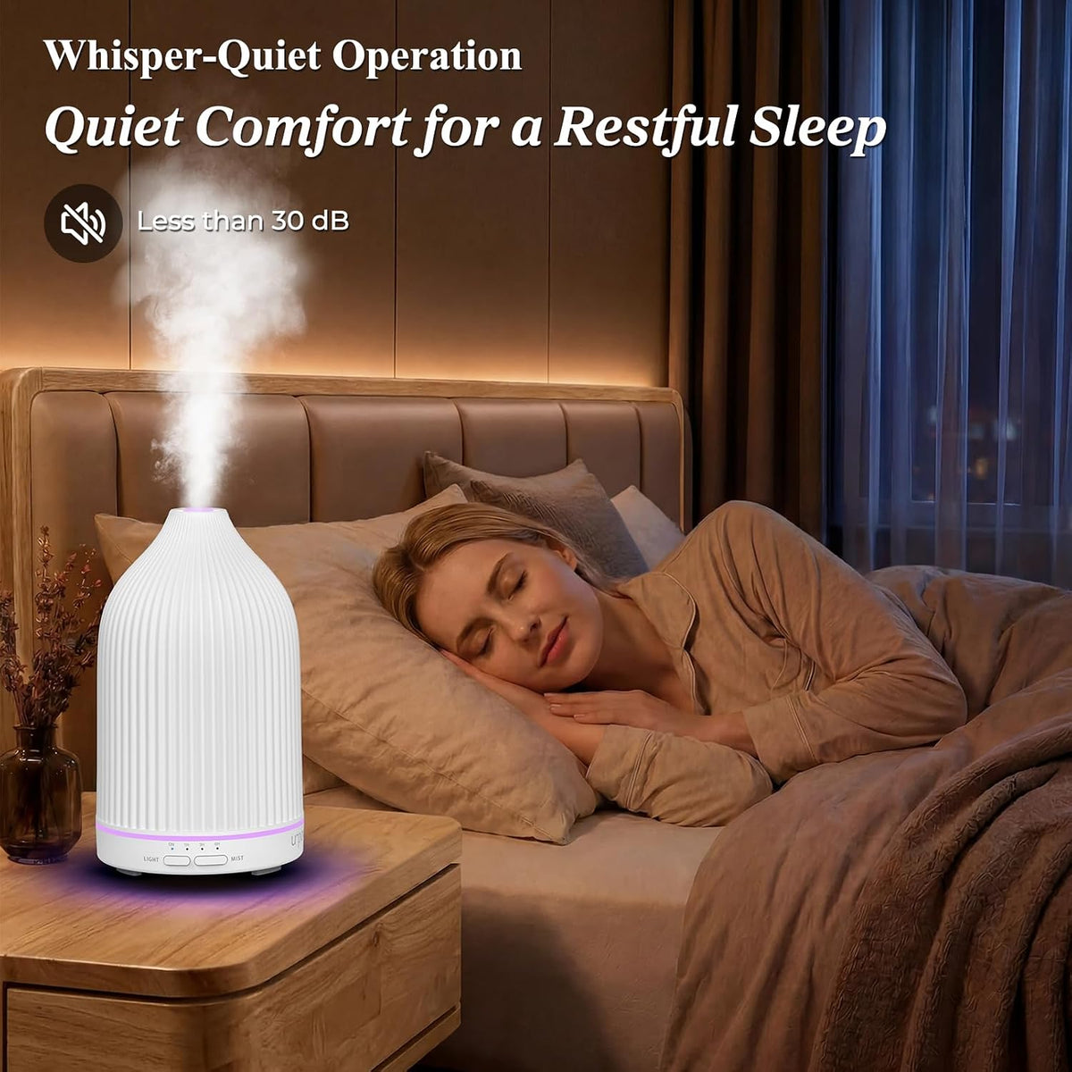 URPOWER 150mL Essential Oil Diffusers for Home Aromatherapy Diffuser