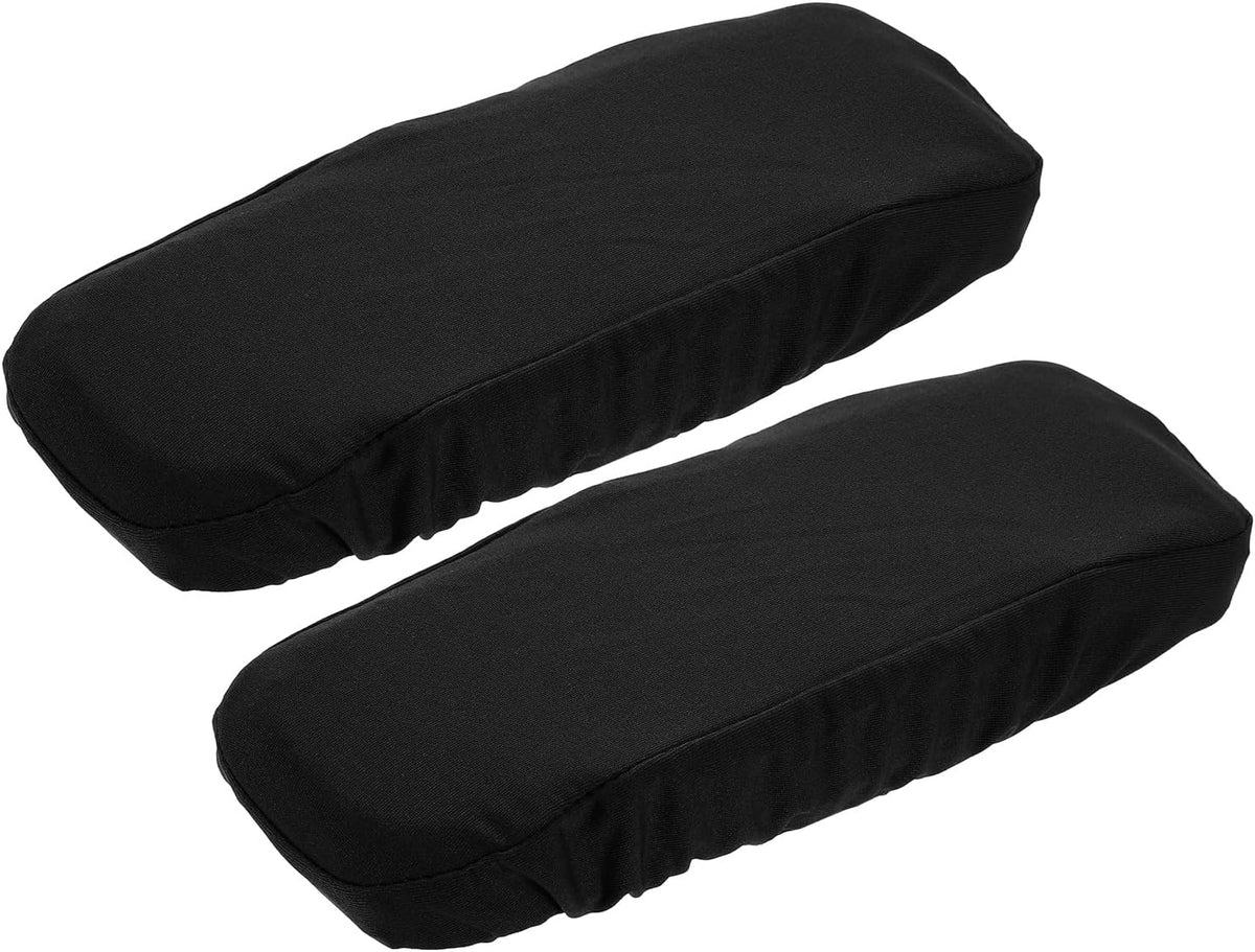 uxcell Chair Armrest Slipcovers Covers, 32 x 8cm Polyester Removable Seat Hand Rest Protector for Office Chairs Desk Chair(Dark Gray)