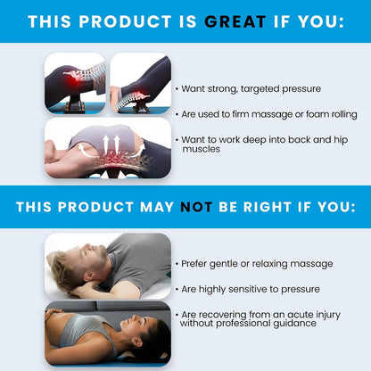 Arch Back Stretcher, Psoas Muscle Release Tool, Carbon Black | Fully Adjustable, Thrival App Compatible, Trigger Point Relief