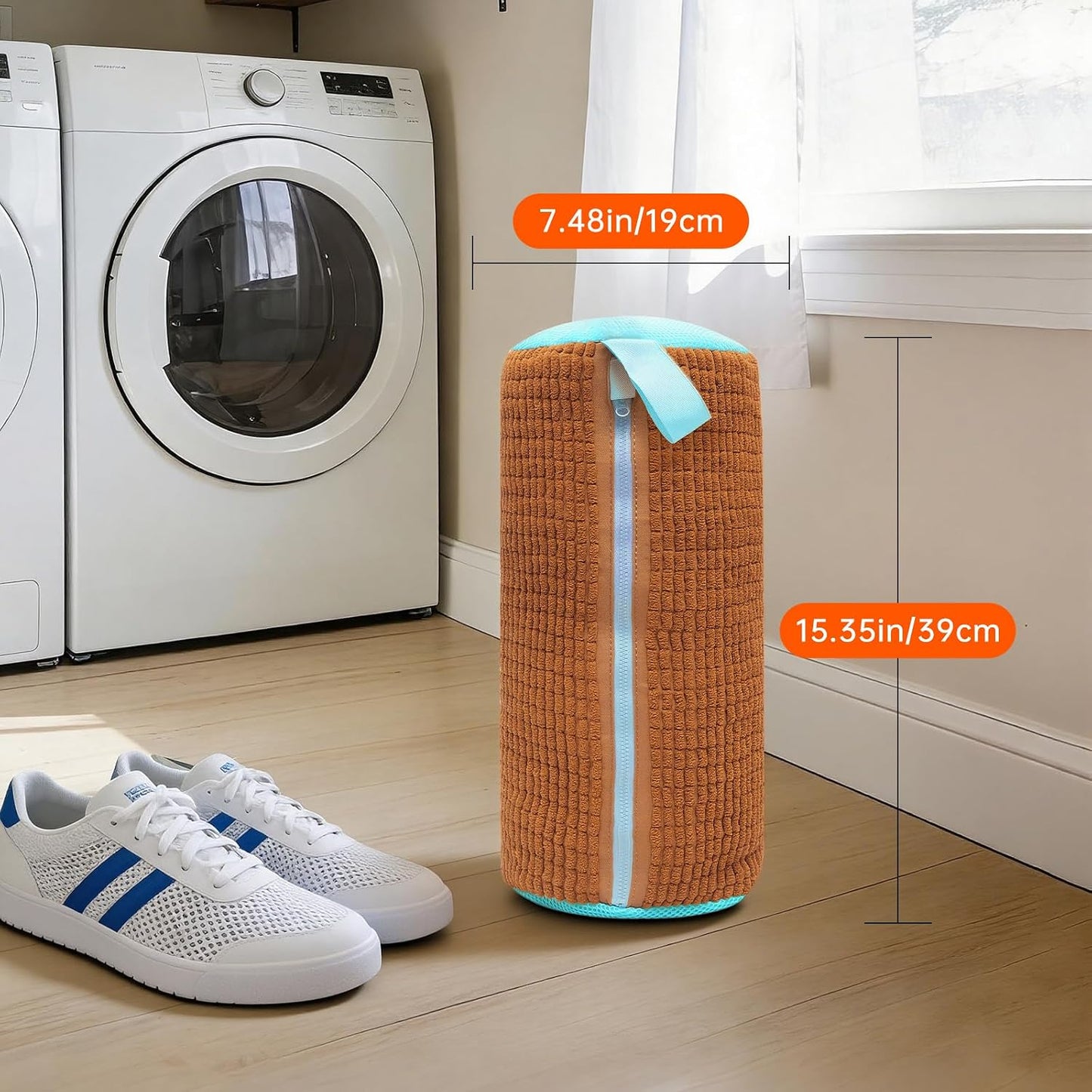 1PCS Blue Shoe Washing Machine Bags for All Shoe Types | Deep Cleaning,Reusable and Durable,Safeguarding Shoes from Scuffs and Deformation,Tear-Resistant Chenille Fabric