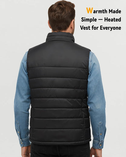 Wulcea Graphene Heated Vest For Men 7.4V Fast Charge Large Capacity Battery