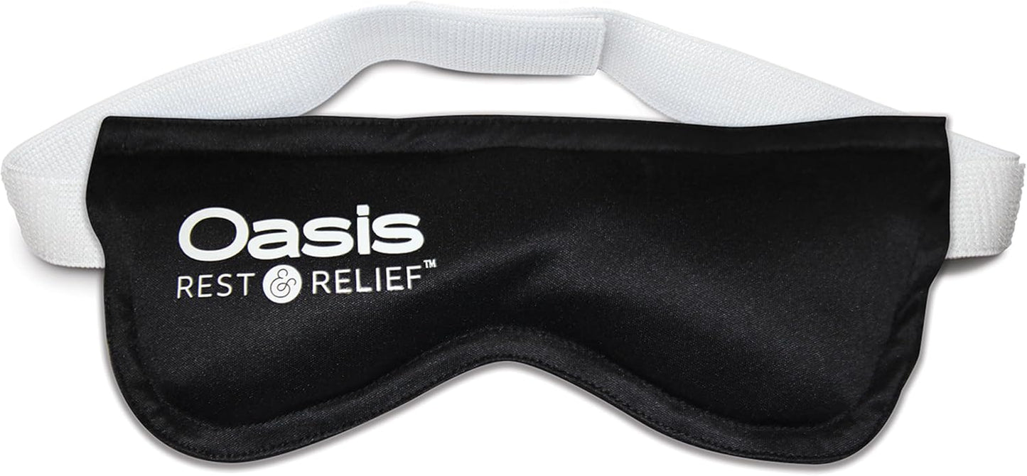 Oasis Rest & Relief® Reusable Hot and Cold Eye Mask – Microwavable Warm Eyelid Compress & Cooling Mask for Soothing Daily Eye Hygiene & Comfort (OM8000)