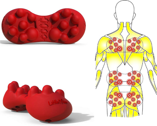 LittleMum Back Trigger Point Massager for Lumbar, QL, Glutes & Piriformis