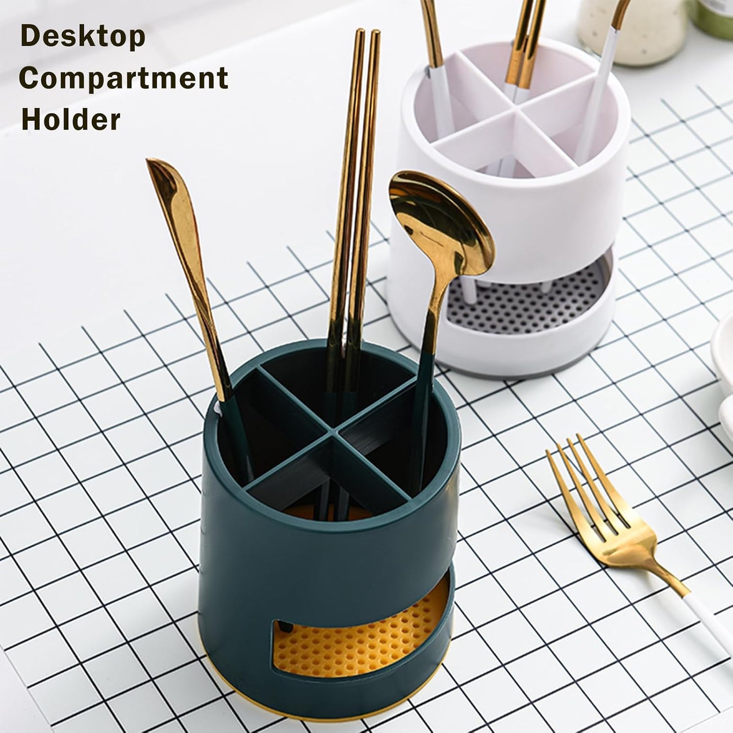 Toothbrush Holder,Toothbrush Holders for Bathrooms, Kids Toothbrush Holder Drainage, 4 Slot Toothbrush and Toothpaste Holder Storage Caddy, Toothpaste Organizer for Shower, Countertop, Vanity,Green