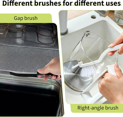 Oven Cleaner Brush Set with Oven Scraper for Cleaning, Heavy Duty Wire Brush Set for Oven, Stove, BBQ Grill & Range Hood, Kitchen Cleaning Kits Tools for Removes Tough Grease & Rust
