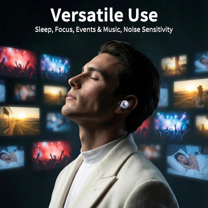 Ear Plugs for Sleeping 45DB Noise Cancelling: Ultra-Comfy Reusable Noise-Reducing Earplugs for Sleeping & Travel & Work Hearing Protection Earbuds with 8 Tips(XS,S, M, L Size)