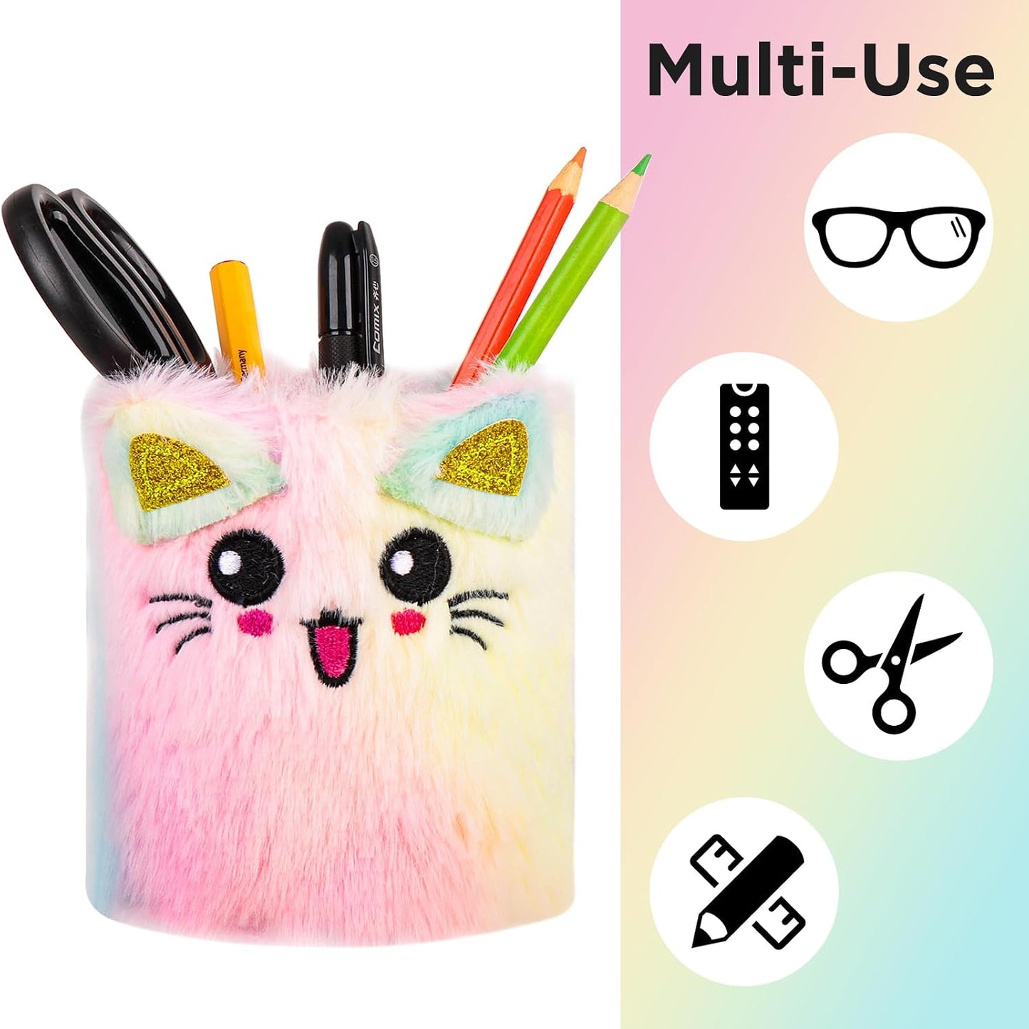 Happynear Glasses Holder, Cute Eyeglass Holder, Glasses Holder for Nightstand, Desk and Dresser, Gifts for Boys and Girls