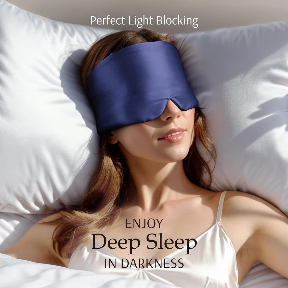 Zenssia 100% Mulberry Silk Sleep Mask Eye Mask for Men and Women, Light Plum
