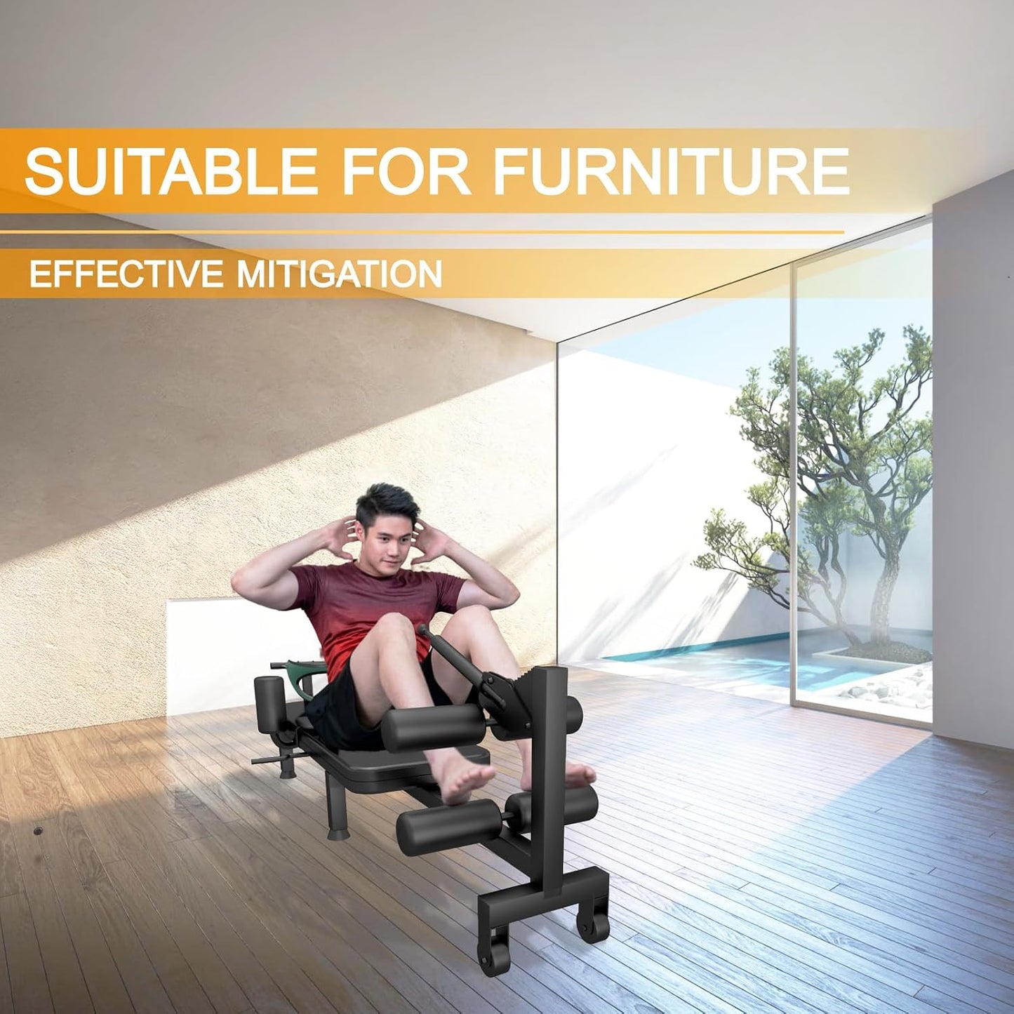 Home Lumbar Traction Table, Portable Massage Cervical & Lumbar Stretcher Bed, Full Body Traction Bed for Tension Relief and Back Decompression (Black)
