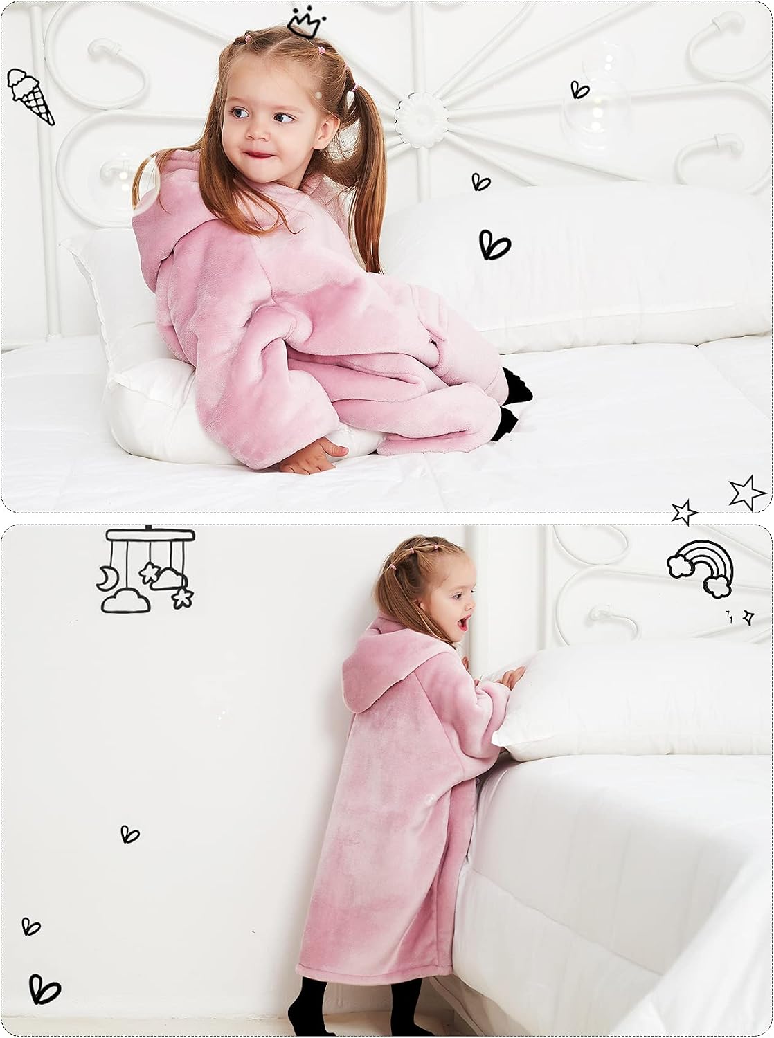 Wearable Blanket Hoodie for Adults With Pocket Strawberry Hoodie | Sherpa, Fuzzy Blanket Hoodie, Oversized Sweatshirt Blanket, Kangaroo Pouch, Cute Birthday Gifts for Sister, Cute Stuff
