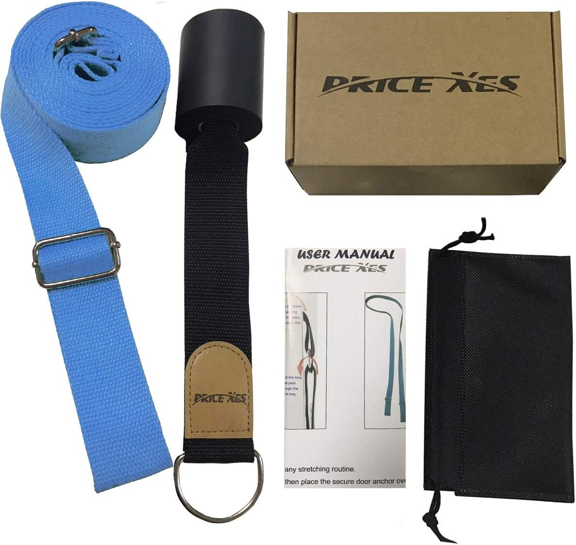 Door Flexibility & Stretching Leg Strap - Great for Ballet Cheer Dance Gymnastics or ANY Sport Leg Stretcher Door Flexibility Trainer Premium stretching equipment