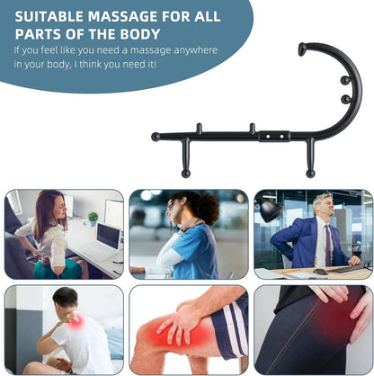 KEINE MARKE Trigger Point Massage Tool Body Deep Tissue Handheld Back, Neck, Shoulder, Leg and Feet Massager Rod, Muscle Release Tool Self Massage Hook Cane for Women & Men