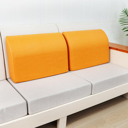 2PCS Sofa Couch Back Cushions, Backrest Support Pillow for Elderly,Extra Large Thick Lumbar Support Pillow for Home (6x24x13.2 in, Linen, Medium Grey)