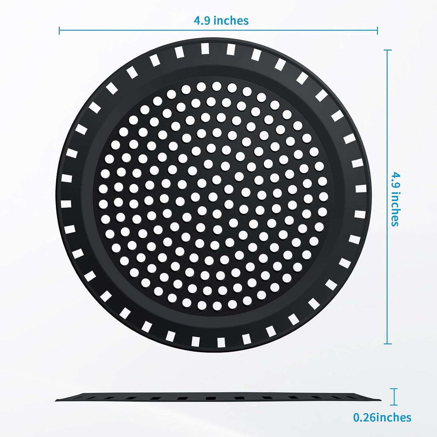 Shower Drain Hair Catcher,Aluvor Shower Drain Cover Bathtub Drain Strainer | Weighted Metal Hair Trap Stopper Sink Protector Filter Bathroom Flat Strainer Stopper (Silver gray)