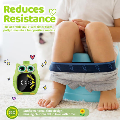 Visual Timer for Kids White Owl Kids Timer Visual 99 Minute Visual Countdown time for Classroom Home Silent Management Time with Pause for Studing Playing and Chores